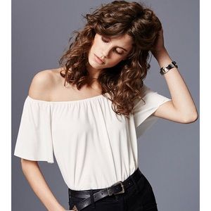 Ecote Urban Outfitters off the shoulder white top